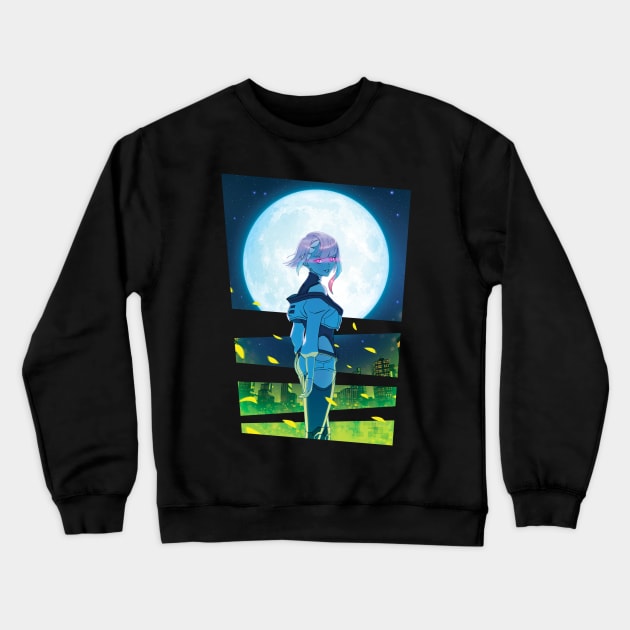 Cyberpunk Edgerunners Lucy Crewneck Sweatshirt by JMcG